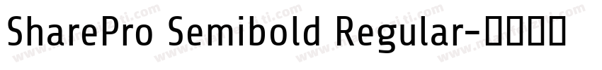 SharePro Semibold Regular字体转换